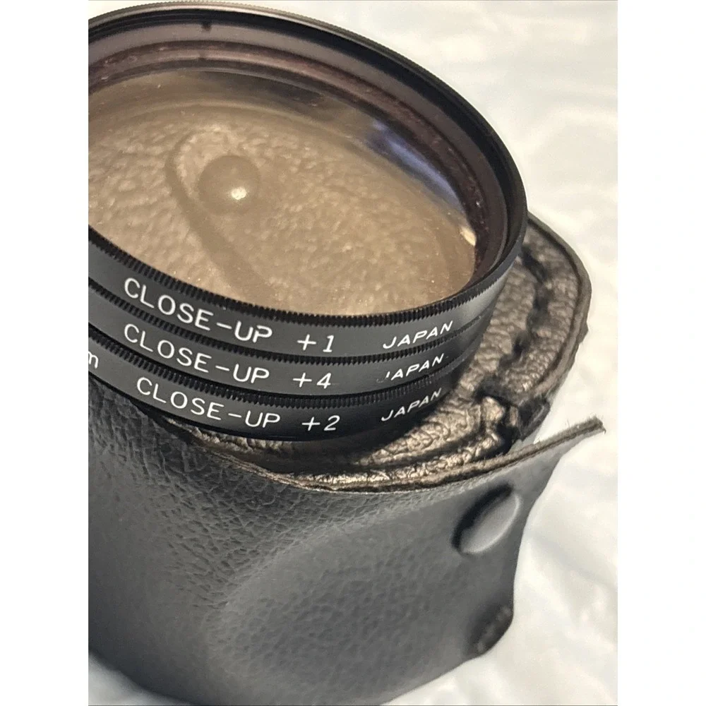 52mm TIFFEN Close-Up Macro +1 +2 +4 Set Kit Lens Filter Genuine Japan w/ Case Ⓟ